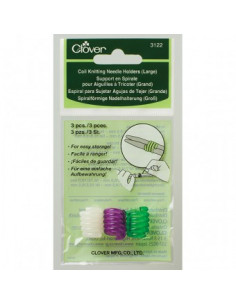 Clover Espiral para sujetar agujas de tejer