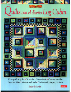 DRAC Quilts con el diseño Log Cabin de Judy Martin