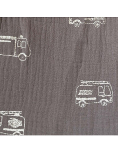 Katia Tela MG11 Mousseline Gold Firefighters tramo de 50cm x 135cm