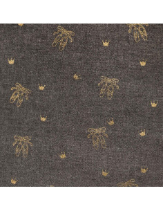 Katia Tela VOCP2 Viyella Organic Cotton Print Ballerinas Graphite Tramo 50cm x 130cm