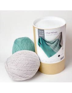 CasaSol Kit Teje Conmigo Chal Wings ganchillo