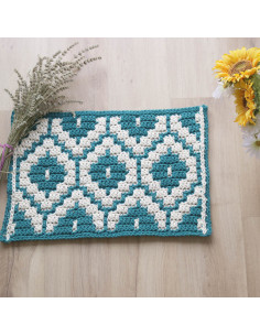 CasaSol Kit Teje Conmigo Alfombra Mosaico ganchillo by @lanasyovillos