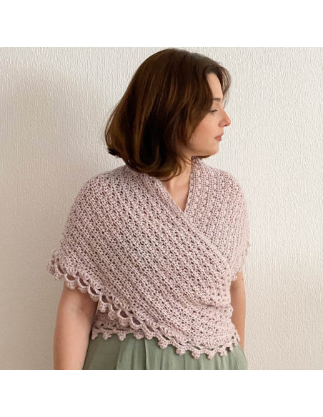 CasaSol Kit Teje Conmigo Chal Meiga ganchillo by @elclubdelacalceta