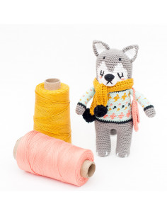 CasaSol Kit Teje Conmigo Ulv, el lobo amigurumi by @gallimelmas 2