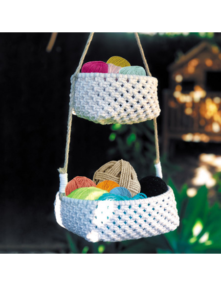 Kit Cestos Colgantes Macramé by @Weavingrules